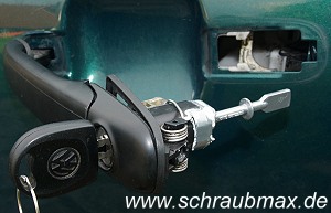 SchraubMax - Reparatursatz für Türgriff mit Schließzylinder Polo (6N1,  6N2), Golf 3